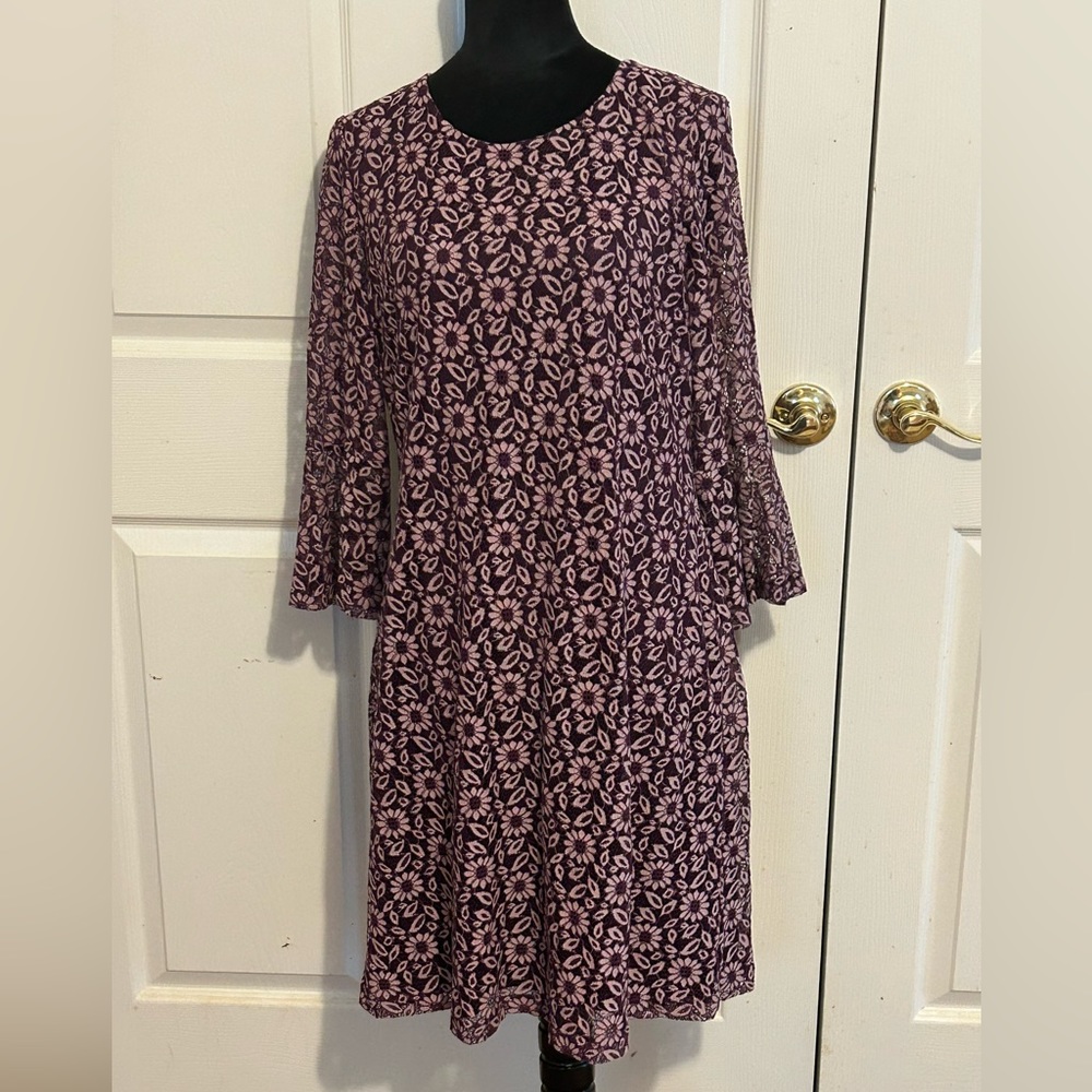Tommy Hilfiger lacy purple dress size 14